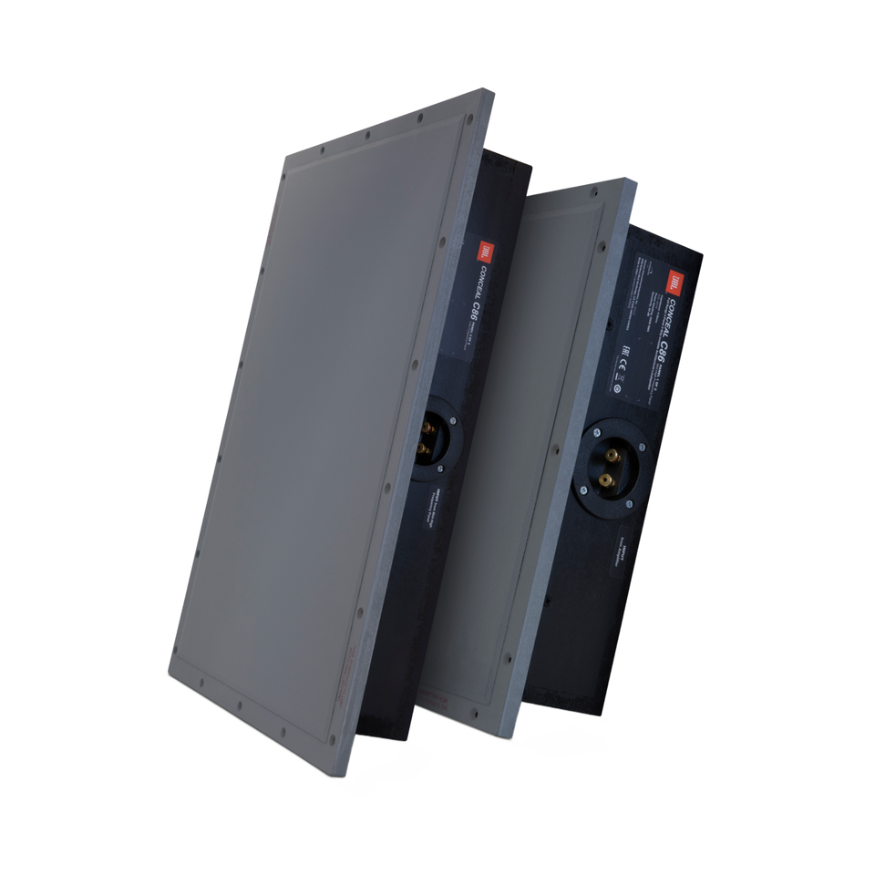 Conceal C86 - Grey - 8-inch (200mm) 6-element, Dual Panel Invisible Loudspeaker - Hero
