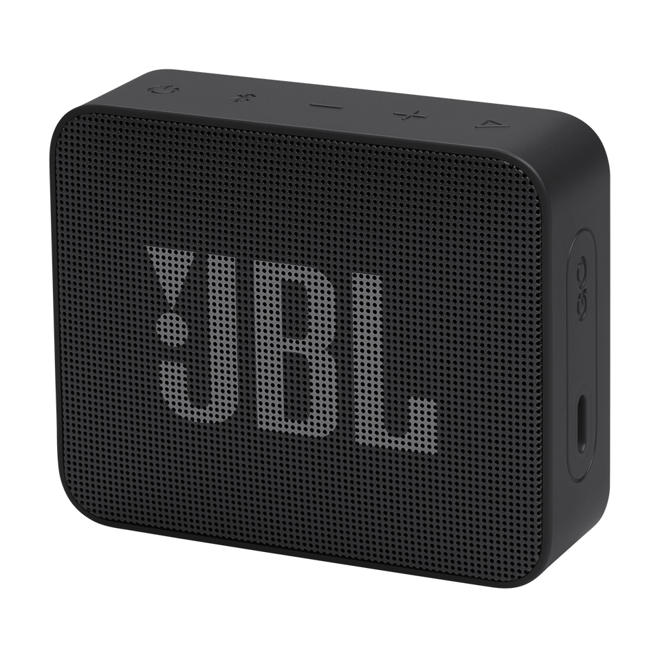 JBL Go Essential 2 - Black CSTM - Portable Waterproof Speaker - Hero