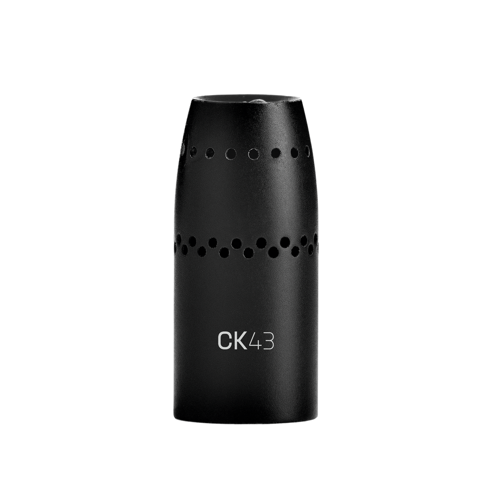 CK43 - Black - Reference supercardioid condenser microphone capsule - Hero