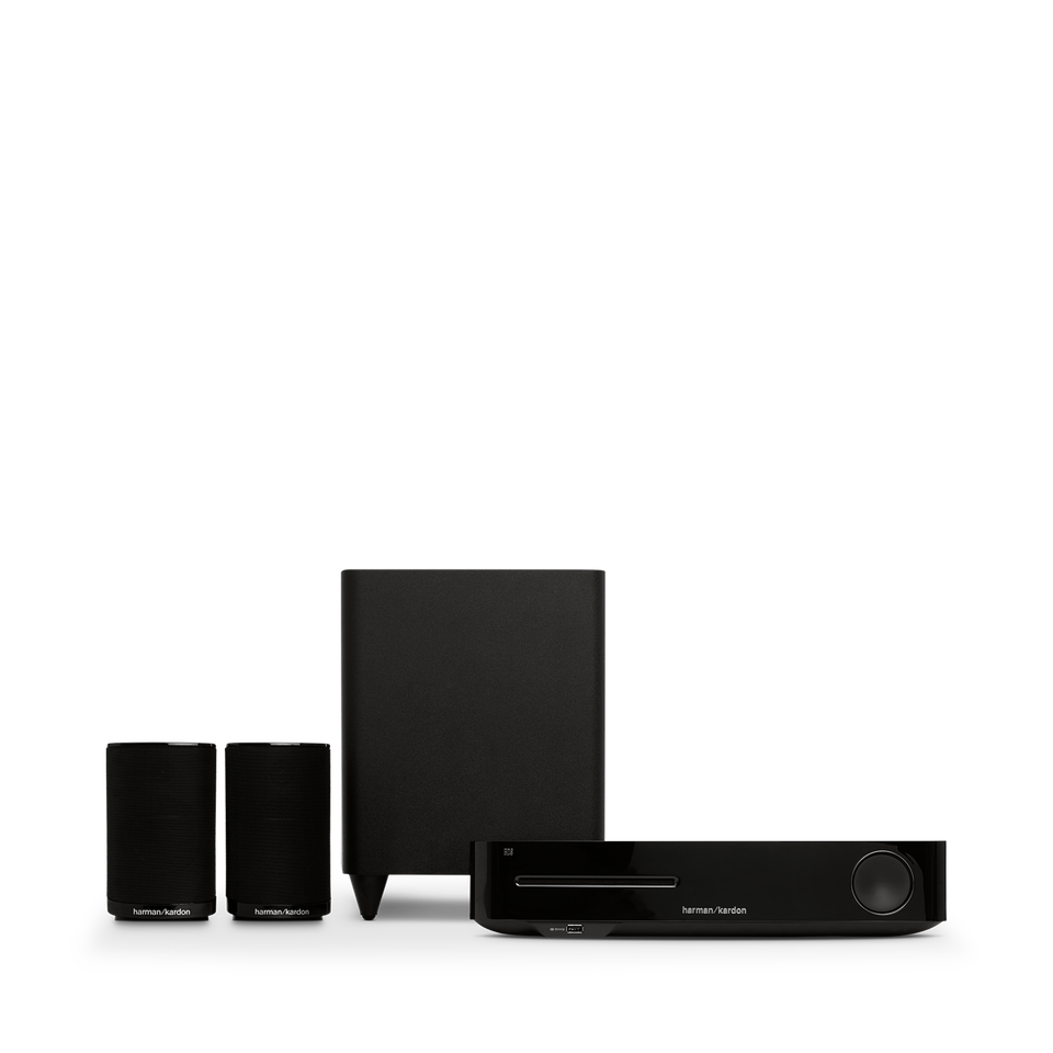 BDS 335 - Black - 2.1-channel, 200-watt, 4K upscaling 3D Blu-ray Disc™ System with Wi-Fi® and Bluetooth® technology - Hero