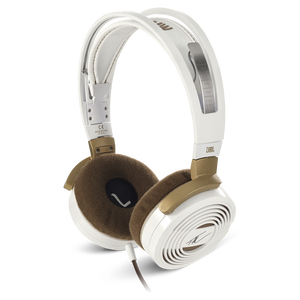 Tim McGraw On Ear Headphones - Gold/White - High-performance On-Ear Headphones designed by Tim McGraw - Hero