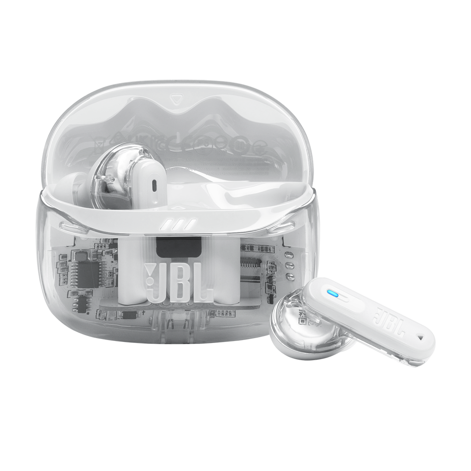 JBL Tune Beam 2 Ghost Edition - Ghost White - True Wireless Noise Cancelling Earbuds - Hero