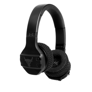 UA Sport Wireless Train Project Rock – Engineered by JBL - Black - On-ear sport Headphones - Hero