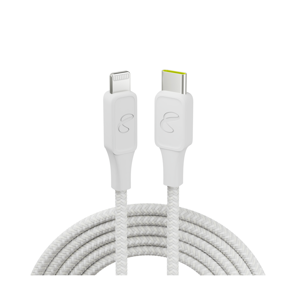 InstantConnect USB-C to Lightning - White - 20W PD fast charging cable for iPhone® and iPad® - Hero