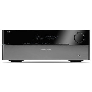 HK 990 - Black - Powerful 2-channel Amplifier with Subwoofer Output - Front
