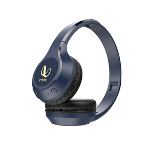 INFINITY GLIDE 500 - Blue - Wireless On-Ear Headphones - Front