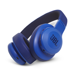 JBL E55BT - Blue - Wireless over-ear headphones - Hero