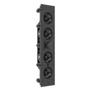 SCL-6 - Black - 2.5-Way Quadruple 5.25-inch (130mm) In-Wall Loudspeaker - Front