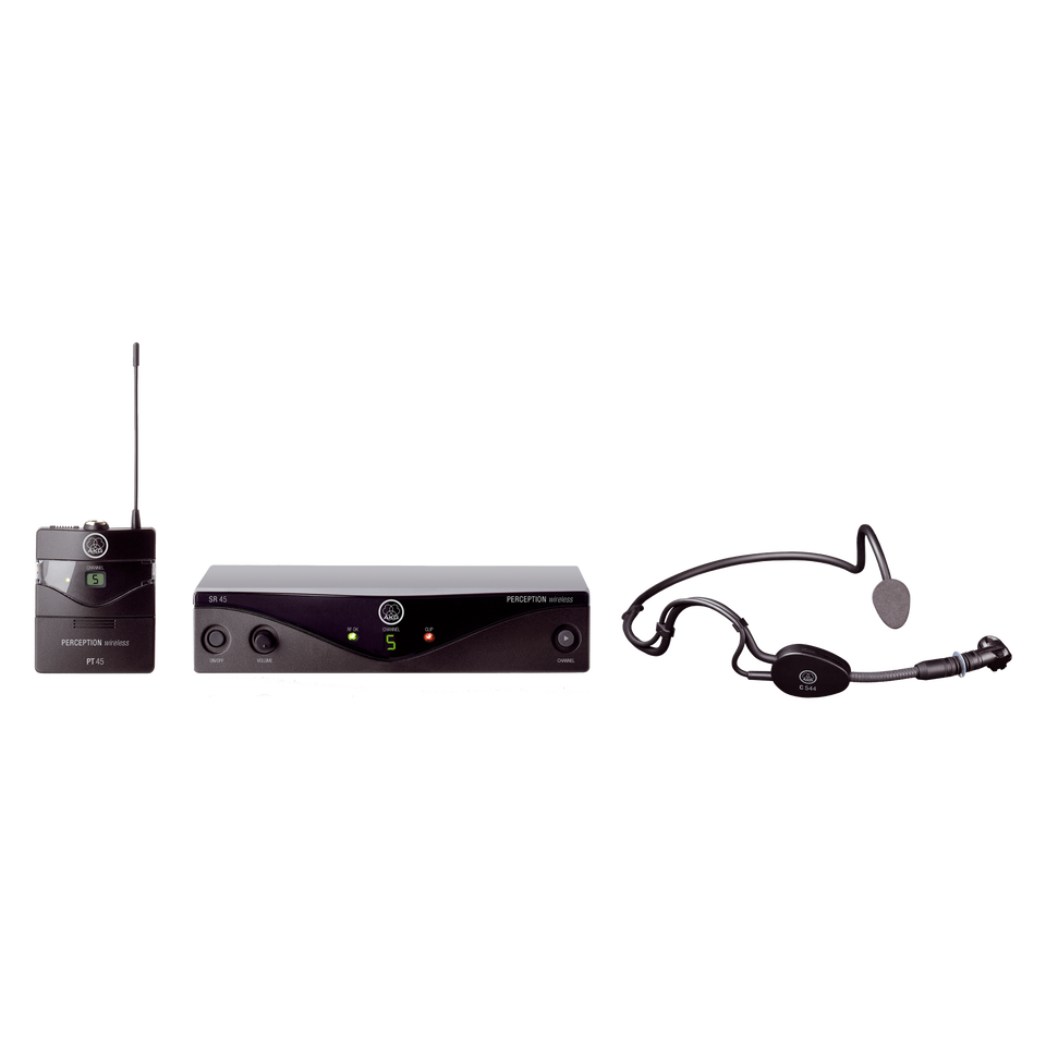 Perception Wireless 45 Sports Set Band-A - Black - High-performance wireless microphone system - Hero