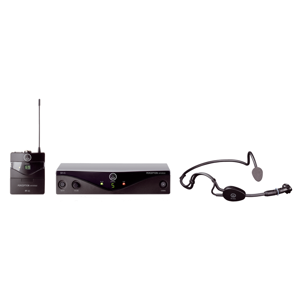 Perception Wireless 45 Sports Set Band-A - Black - High-performance wireless microphone system - Hero
