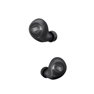 JBL C100TWS - Black - True wireless in-ear headphones. - Hero