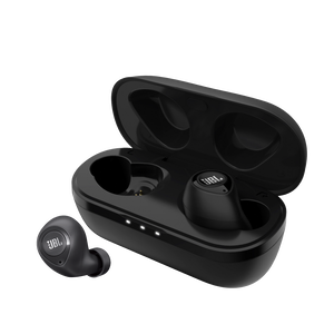 JBL T100TWS - Black - True wireless in-ear headphones. - Detailshot 3