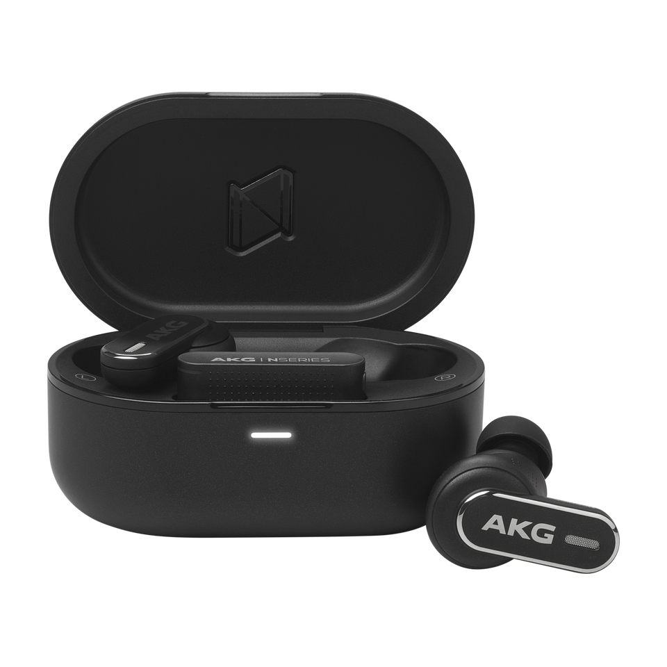 AKG N5 Hybrid - Black - True wireless noise cancelling earbuds - Hero