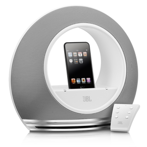 RADIAL - White - High-performance loudspeaker dock for iPod - Hero