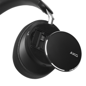 AKG N9 Hybrid - Black - Wireless over-ear noise cancelling headphones - Front