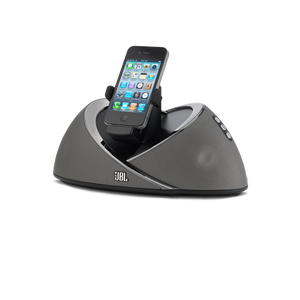 JBL OnBeat Air - Black-Z - High-performance AirPlay wireless loudspeaker docking station for iOS devices - Hero