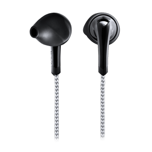 Signature Series ITX-1000 - Black - In-the-ear, sport earphones featuring  reflective woven cords. - Back
