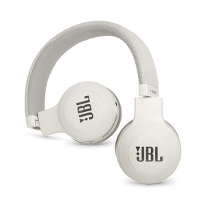 JBL E45BT - White - Wireless on-ear headphones - Detailshot 1