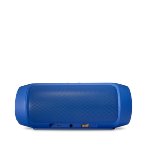 JBL Charge 2+ - Blue - Splashproof Bluetooth Speaker with Powerful Bass - Back