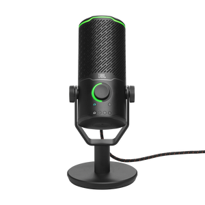 JBL Quantum Stream Studio - Chrome - Quad pattern premium USB microphone for streaming, recording and gaming - Detailshot 1