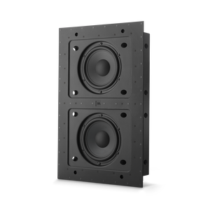 SSW-4 - Black Matte - Dual 8” (200mm) In-wall Passive Subwoofer - Hero