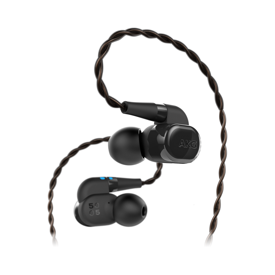 AKG N5005 - Black - Reference Class 5-driver configuration in-ear headphones with customizable sound - Hero