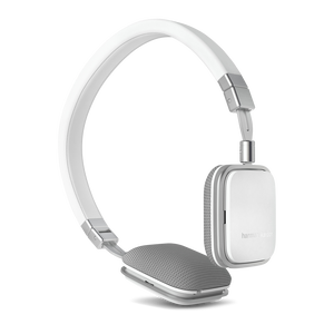 Soho-A - White - Premium, on-ear mini headphones with Universal 1 button remote - Hero