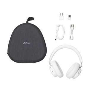 AKG N9 Hybrid - White - Wireless over-ear noise cancelling headphones - Detailshot 6