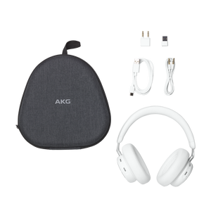 AKG N9 Hybrid - White - Wireless over-ear noise cancelling headphones - Detailshot 6