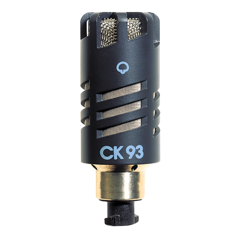 CK93 - Grey - High performance hypercardioid condenser microphone capsule - Hero