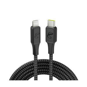InstantConnect USB-C to Lightning - Black - 20W PD fast charging cable for iPhone® and iPad® - Hero
