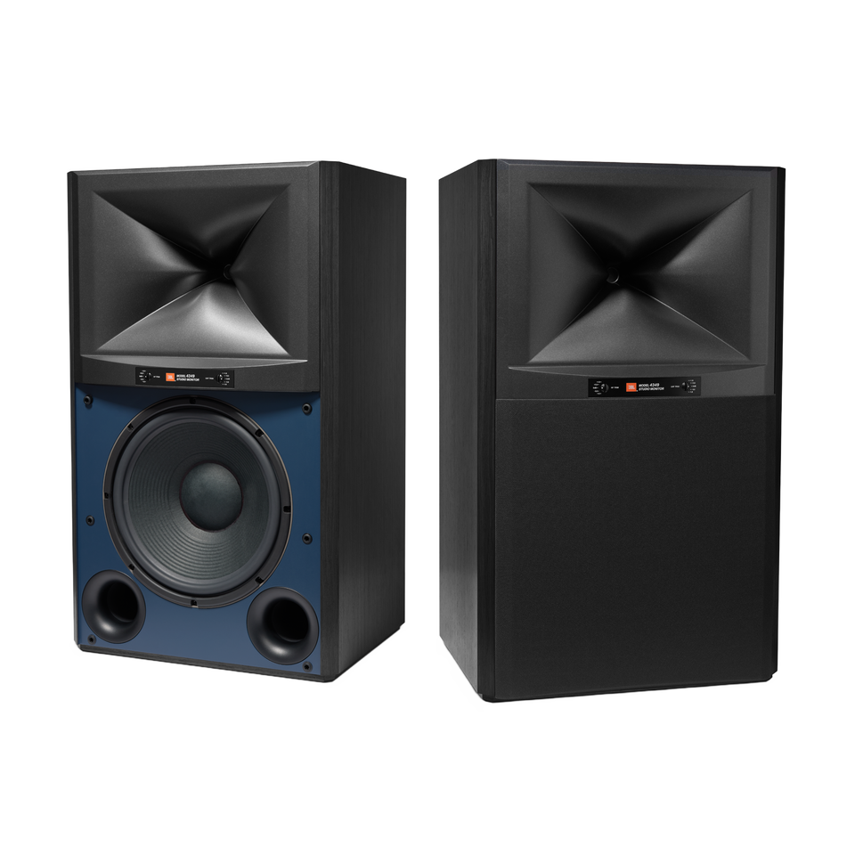 JBL 4349 - Black - 12-inch (300mm) 2-way Studio Monitor Loudspeaker - Hero