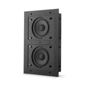 SSW-4 - Black Matte - Dual 8” (200mm) In-wall Passive Subwoofer - Front