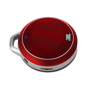 JBL Micro Wireless - Red - Mini Portable Bluetooth Speaker - Hero