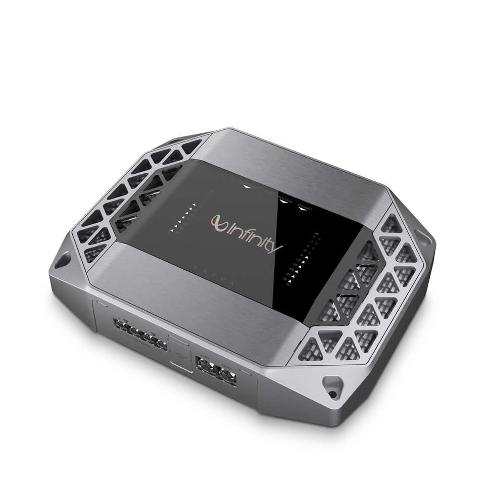K2 - Silver - High-performance Clari-Fi™ Enhanced 2-channel full-range car audio power amplifier - Hero