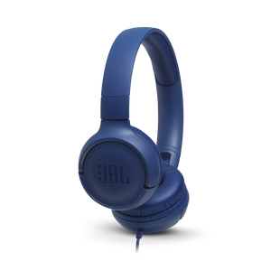 JBL Tune 500 - Blue - Wired on-ear headphones - Hero