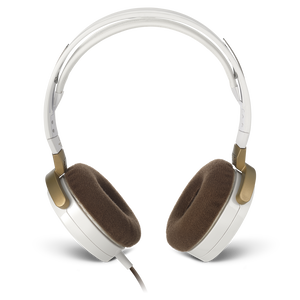 Tim McGraw On Ear Headphones - Gold/White - High-performance On-Ear Headphones designed by Tim McGraw - Front