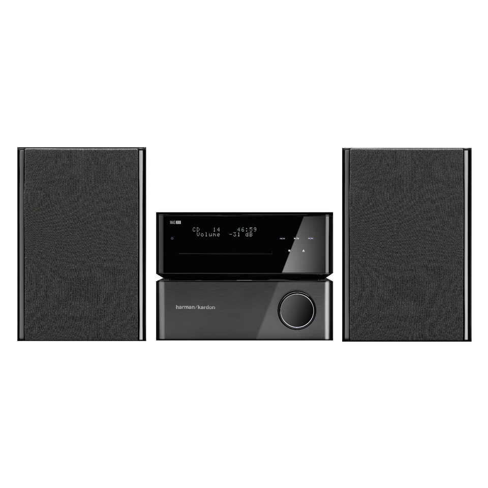 MAS 111 - Black - Stereo music system with DAB/FM RDS tuner, The Bridge III included - Hero