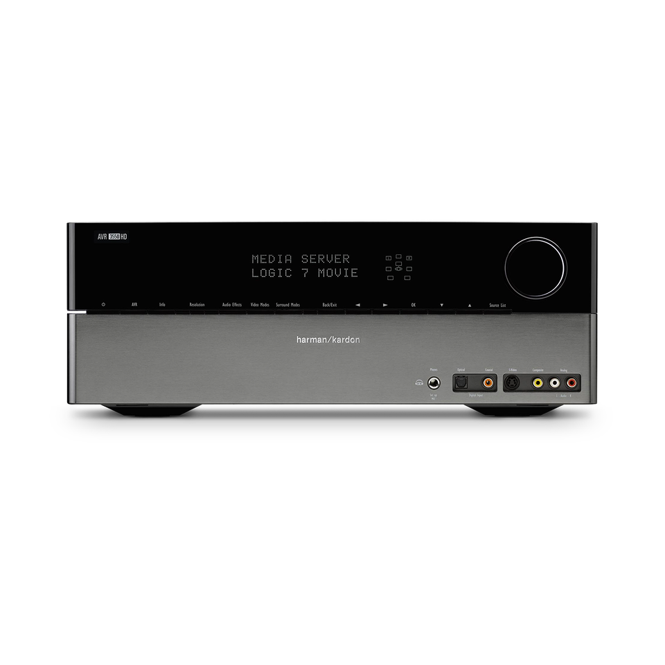 AVR 3550HD - Black - Audio/Video Receiver With Dolby TrueHD and DTS-HD Master Audio, HDMI 1.3A & 1080p Upscaling (75 watts x 7) - Hero