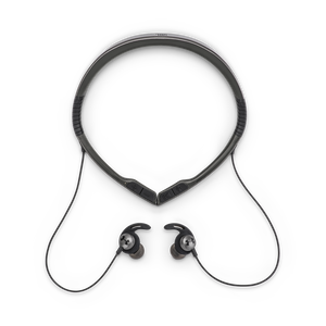 UA Sport Wireless Flex – Engineered by JBL - Grey - Wireless neckband headphones with all-day comfort and secure fit and safety for sport - Detailshot 1