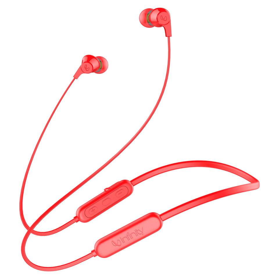 Infinity Tranz N300 - Red - In-Ear Ultra Light Neckband - Hero