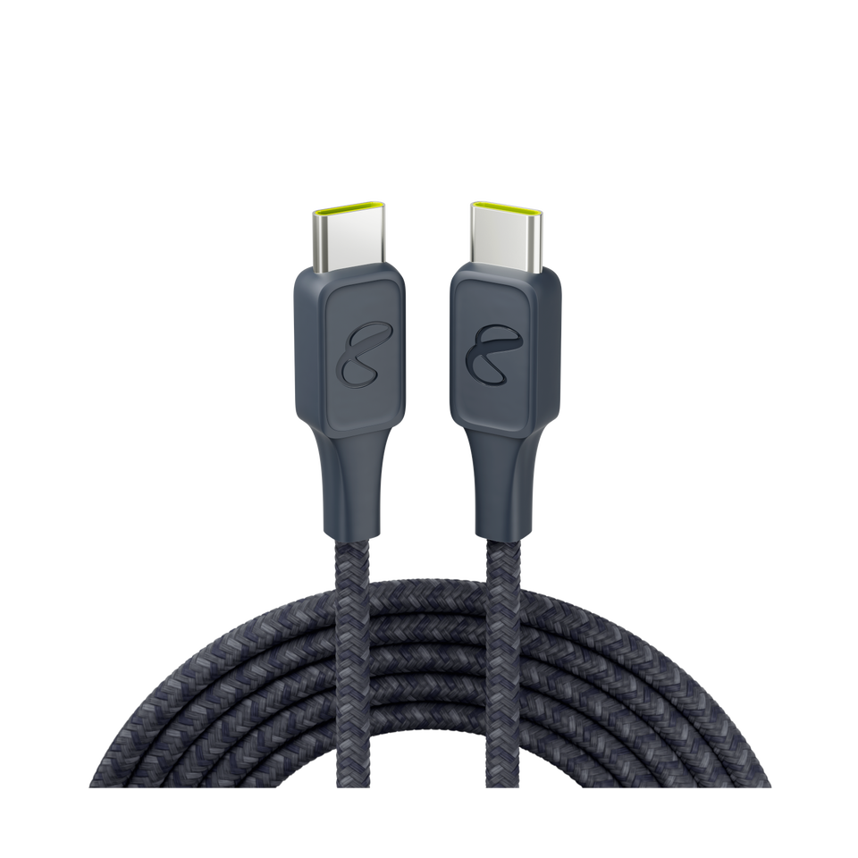 InstantConnect USB-C to USB-C - Blue - 100W PD ultra-fast charging cable for USB-C device - Hero