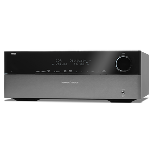 HK 990 - Black - Powerful 2-channel Amplifier with Subwoofer Output - Hero