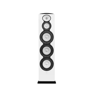 F328Be - White Gloss - 3-Way Triple 8" Floorstanding Loudspeaker - Front