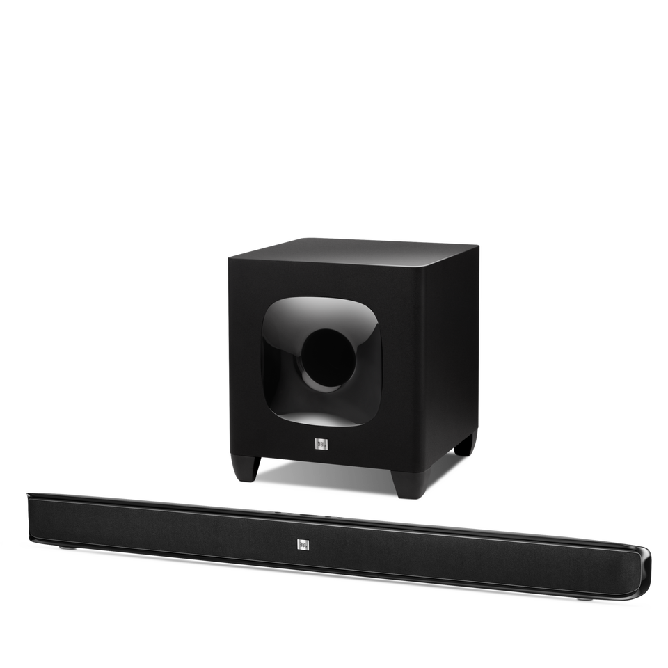 JBL Cinema SB400 - Black - 120-watt, wireless Cinema soundbar and subwoofer - Hero