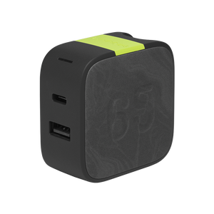 InstantCharger 65W 2 USB - Black - Powerful USB-C and USB-A GaN PD charger - Detailshot 3