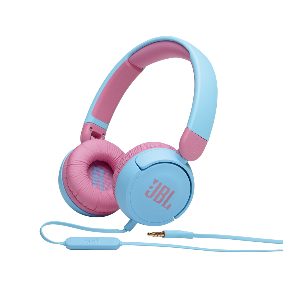 JBL Jr310 - Blue - Kids on-ear Headphones - Hero