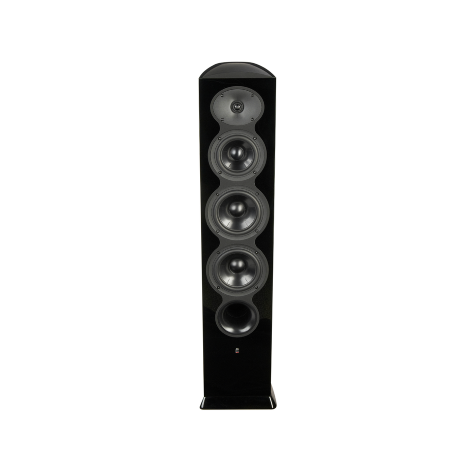 F206 - Black - 3-Way Floorstanding Tower Loudspeaker - Hero