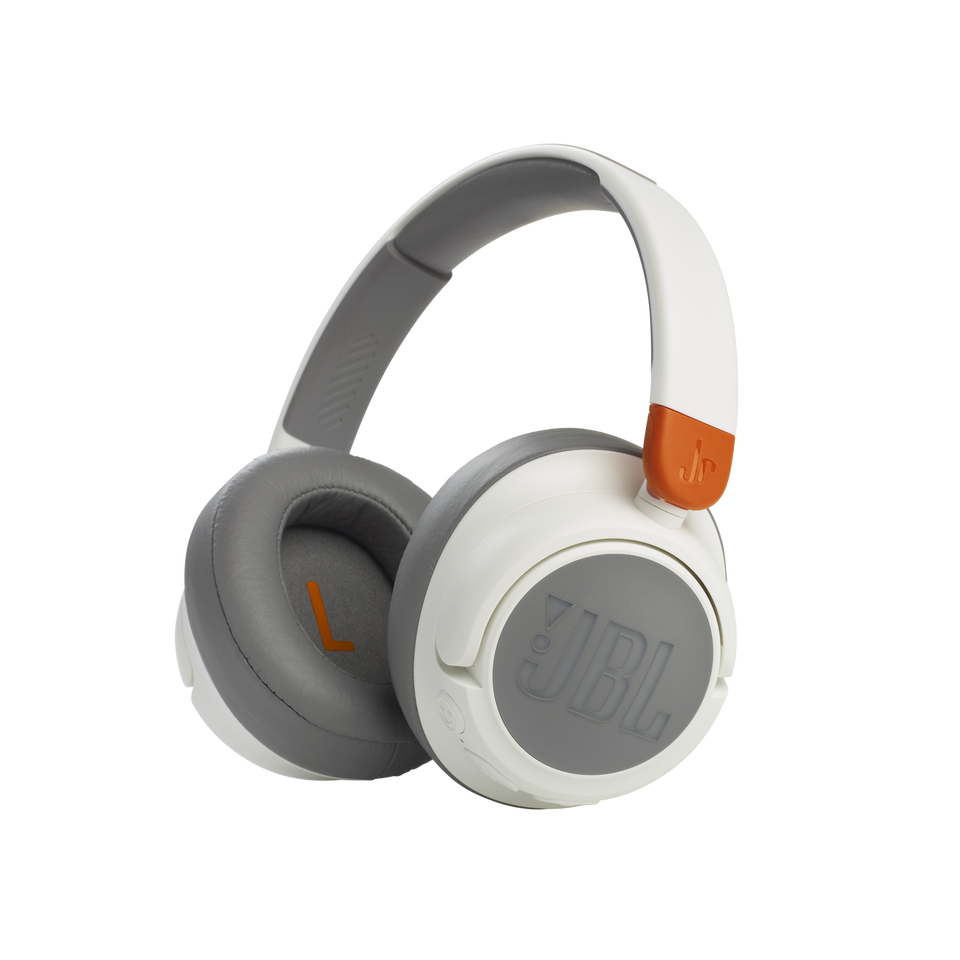 JBL JR 460NC - White - Wireless over-ear Noise Cancelling kids headphones - Hero