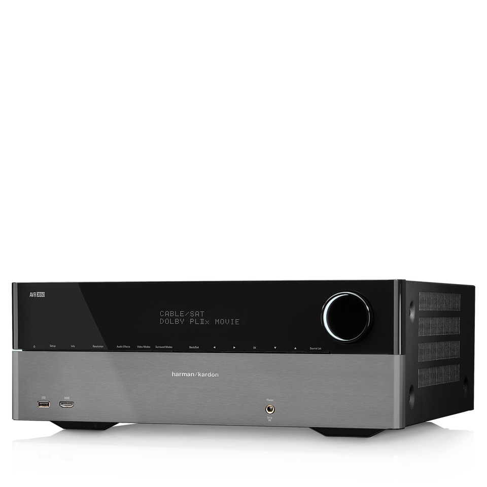 AVR 3650 - Black-Z - Audio/Video Receiver With Dolby TrueHD & DTS-HD Master Audio & HDMI 1.4 (110 watts x 7) - Hero